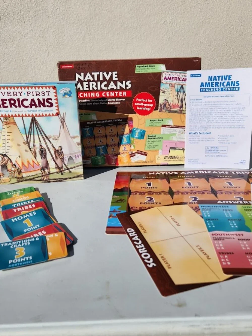 Lakeshore Learning Native Americans Teaching Center Trivia Book Projects and Boo